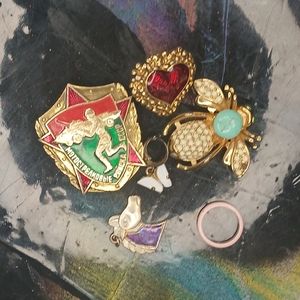 Brooches and Pendants Lot, Vintage, Estate, Avon, 925, treasure!